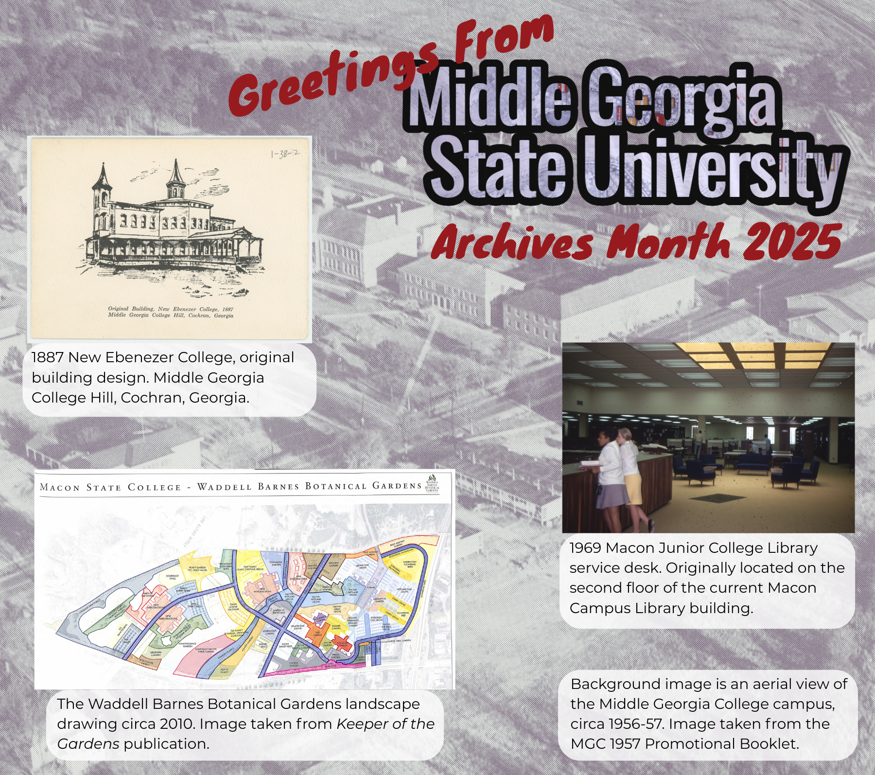 Promotion for the 2025 Georgia Archives Month